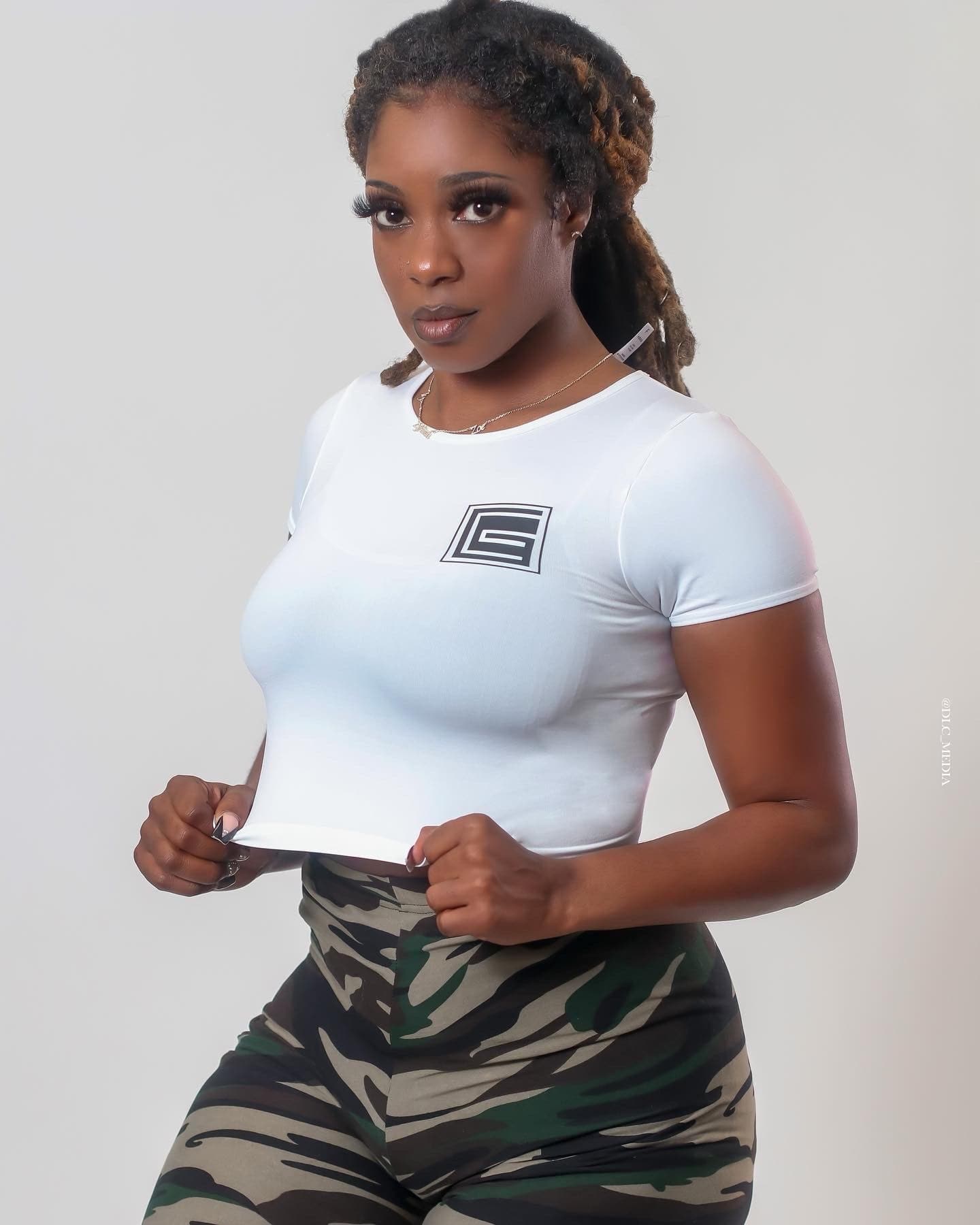 GC CLASSIC Crop Top - White GC Apparel